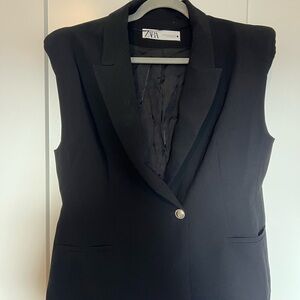 Zara Black Vest Blazer